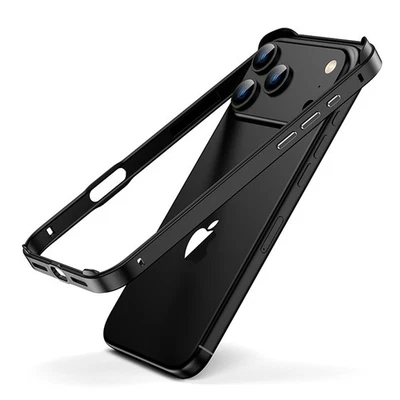 For iPhone 17 Pro Max 16e 16 15 14 13 Shockproof Metal+TPU Bumper Frame Case - Image 1 of 4