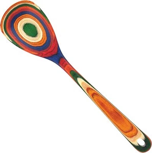 Colorida cuchara de madera para cocinar y mezclar colección Marrakech segura para antiadherentes - Imagen 1 de 4