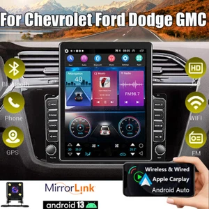9.7" Apple Carplay Android 13 Car Stereo GPS Navi Radio Player 2Din Wifi +Camera - Picture 1 of 16