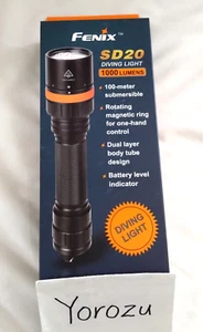 FENIX SD20 XM-L2 LED Diving Light Maximum Brightness 1000 lumens SD20 - Picture 1 of 9