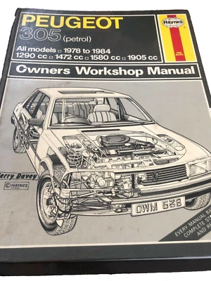 Peugeot 305 (petrol) All models 1978 to 1984 Haynes Manual  - Image 1 of 4
