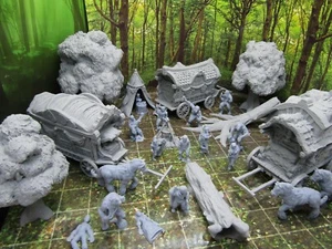 36 Piece Crimson Troupe Werewolf Set Encounter Scenery Terrain Mini Miniatures - Picture 1 of 11