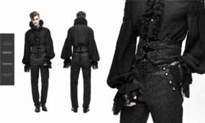 Men's Gothic Gorgeous Court Retro Jacquard Embroidered Girdle Belt Accessories - Picture 1 of 10