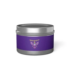 Tin Candles choose size 4 oz or 8 oz, gold silver or black - Picture 1 of 37