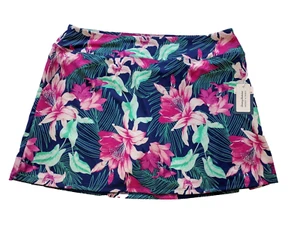 Tommy Bahama Racquet & Paddle Tennis Golf Resort Tropical Skort Skirt Navy XL - Picture 1 of 6