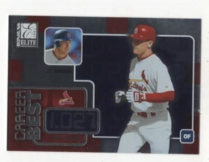2002 DONRUSS ELITE BASEBALL CAREER BEST J.D. DREW ST. LOUIS CARDINALS 380/1027 - Picture 1 of 2