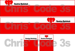 Code 3 Adhesive Vinyl Trailer Decal - Rowntree Mackintosh - 1/50 1/76 1/148 - Picture 1 of 1