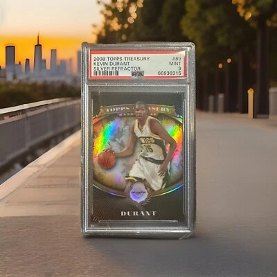 Kevin Durant 2008 Topps Treasury raro refractor de plata/999 PSA 9 Foto 1 de 3