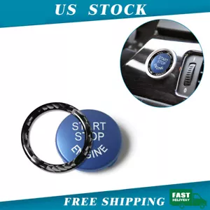 Blue Engine Start/Stop Push Button Cover With Ring For BMW E90 E92 E93 2009-2012 - Picture 1 of 12