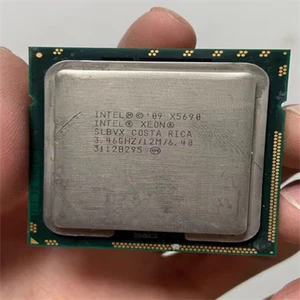 Intel Xeon X5690 SLBVX 3.46GHz 6 Core 6.4GT/s 12MB 1333GHz LGA1366 CPU processor - Picture 1 of 2