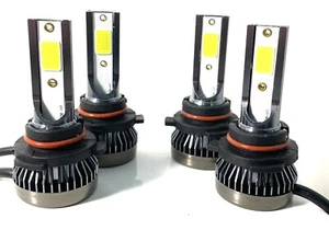 4 un. 9005+9006 bombillas combinadas de faros LED 6500K haz alto bajo súper blanco brillante - Imagen 1 de 8
