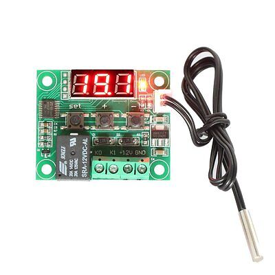12V DC Digital Cooling/Heating Thermostat Temp Control Relay With Sensor Probe • 5.26£