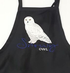 Snowy Owl Embroidered Apron