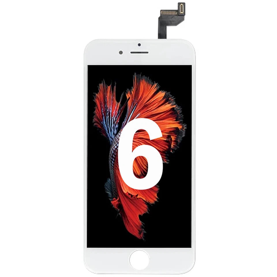 Для iPhone 6 белый полный ЖК-дисплей цифровой планшет сенсорный экран замена в сборе - Изображение 1 из 4