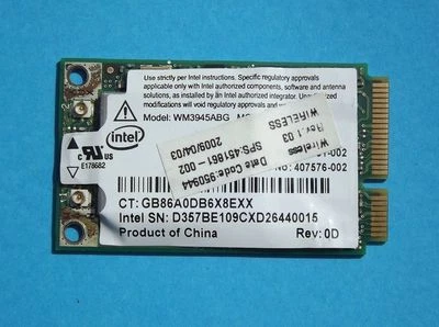 Original HP Compaq 945 965 Laptop Wireless Network Card 3945ABG Mini PCI-E New - Image 1 of 2