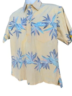Reyn Spooner Men's M Hawaiian Tradionals Pullover Shirt Vintage topless Gold tag - Image 1 of 4