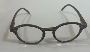 ICU Eyewear Kids Glasses Black and Amber Colored FRAMES ONLY Round Style - Picture 1 of 11