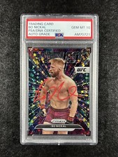 BO NICKAL 2023 PRIZM Fearless Disco UFC On-Card AUTO Autograph RC Rookie PSA 10