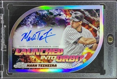 Mark Teixeira Rare Autograph Refractor – Topps Gold Glove Die-Cut Yankees - Image 1 of 4