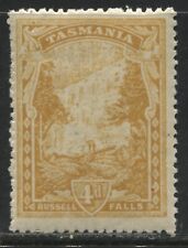 Tasmania 1911 Scenic Views 4d dull yellow mint o.g.