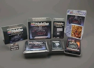 Cámara fotográfica con lente cuadrada 3D Nishika N8000 35 mm flash de doble luz y estuche JAPÓN NOS Foto 1 de 4