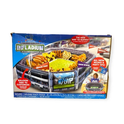 Sunny Anderson's Infladium The Inflable Snack Stadium Fútbol Fiesta Cuenco Foto 1 de 3