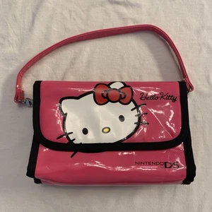 Nintendo DS Pink Hello Kitty Carrying Case Pink Clutch Wristlet Strap Bag Sanrio - Picture 1 of 8
