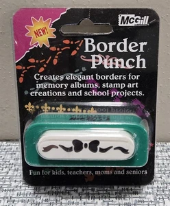 MCGILL Craftivity Small BORDER PAPER PUNCH 2” BOW & Ribbon Scrapbook NOS - Picture 1 of 5