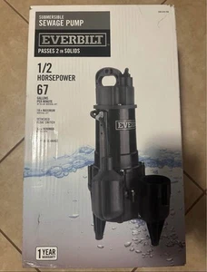 Everbilt 1/2 Horsepower Sewage Pump - Picture 1 of 2