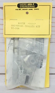Ivers Engineering TC-306, White 3000 Universal Chassis Truck Kit Pewter HO Scale - Picture 1 of 3