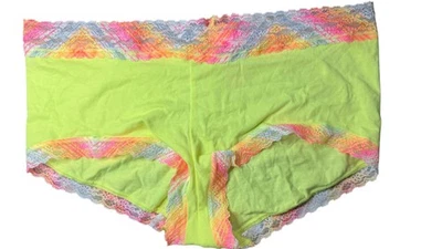 Calcinha Victorias Secret Boyshort Feminina Grande Acabamento em Renda G/G - Imagem 1 de 3
