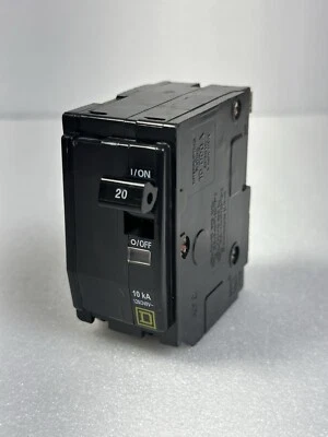 Square D QO220  Miniature Circuit Breaker - 20 A, 2 Pole, 120/240 VAC - Image 1 of 4