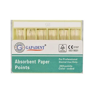 1-100Box Dental Endodontic Absorbent Paper Points Taper 0.04/ 0.02 /0.06 #15-#40 - Picture 1 of 22