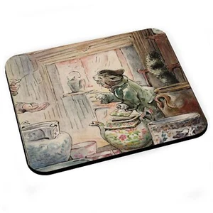 Tapis de Souris Chat Tea Party Beatrice Potter Illustratice Dessin Enfant - Photo 1/2