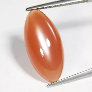 12.47Cts Attractive Natural Orange moon stone Marquise Shape Loose Gemstone - Picture 1 of 5