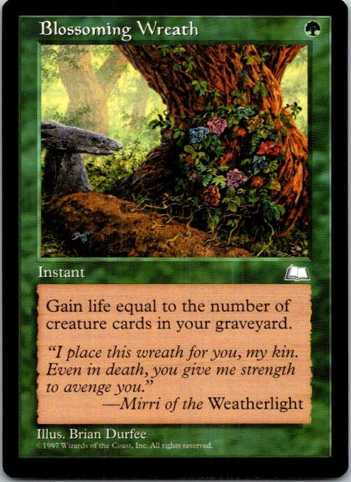 Blossoming Wreath Magic The Gathering Weatherlight Near Mint - Image 1 of 1