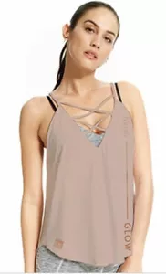 the Bar Method collaboration w Vimmia Womens Trellis Lace Up Tank Choice of Sz - Picture 1 of 2