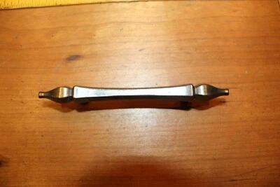 National  Lock 1971 Vintage Antique Brass Drawer Cabinet Pull Handle H-20 - Image 1 of 4