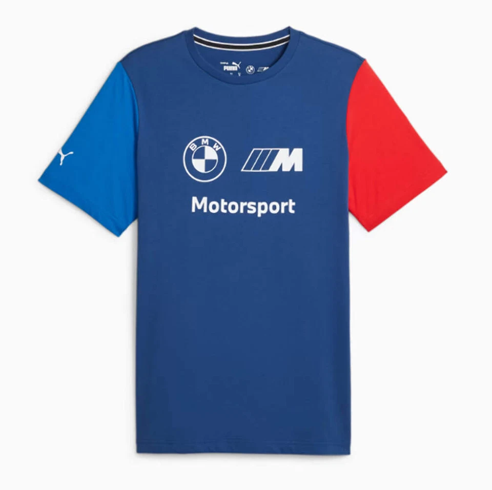 SPEEDGEAR Puma BMW M Motorsport ESS Logo Men's Tee Blue