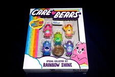 CARE BEARS 5 PACK SPECIAL COLLECTOR SET RAINBOW SHINE WAL-MART 2 INCH FIGURES