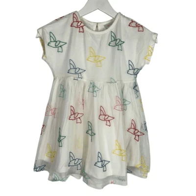 Vestido Hanna Andersson de tul suave 110/5 pájaros Foto 1 de 4