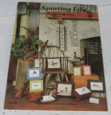 The Sporting Life From Our House to Yours Cross Stitch Green Apple Needlepoint - Image 1 of 4