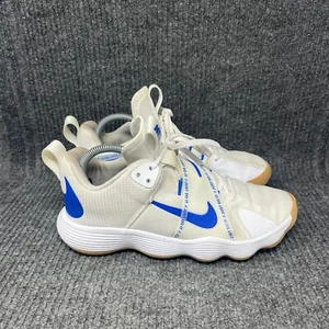 Nike React Hyperset Volleyball Shoes White Royal Blue Mens Size 8.5 / Womens 10 - Picture 1 of 9
