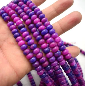 Beautiful 5x8mm Purple Sugilite Rondelle Gemstone Loose Beads 15'' Strand - Picture 1 of 12