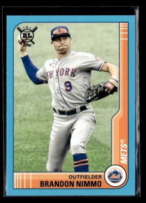 Brandon Nimmo - 2021 Topps Big League Electric Blue #230 New York Mets - Image 1 of 2