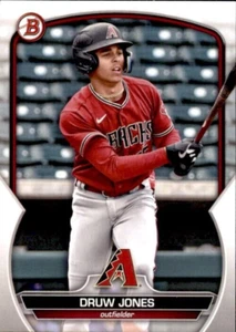 LOTE DE 5 2023 BOWMAN DRAFT PAPEL BASE PROSPECT BD4 DRUW JONES DIAMONDBACKS - Imagen 1 de 2