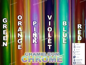 1 yard roll Chameleon Chrome HTV Heat Transfer Vinyl (20"x3feet) - Picture 1 of 3