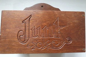 Farmhouse Chic Wooden Junk Cubby Wall Mounted Free Standing Vintage Retro - Picture 1 of 12