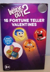 Valentines Day Exchange Cards Disney Pixar Inside Out 2 (Box 16) Fortune Teller - Picture 1 of 4