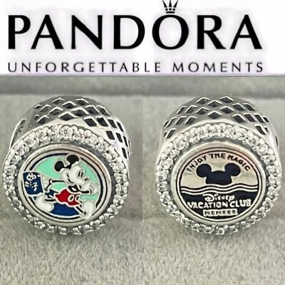 Блестящий амулет PANDORA Disney DVC Disney Vacation Club Parks эксклюзивный член - Изображение 1 из 4